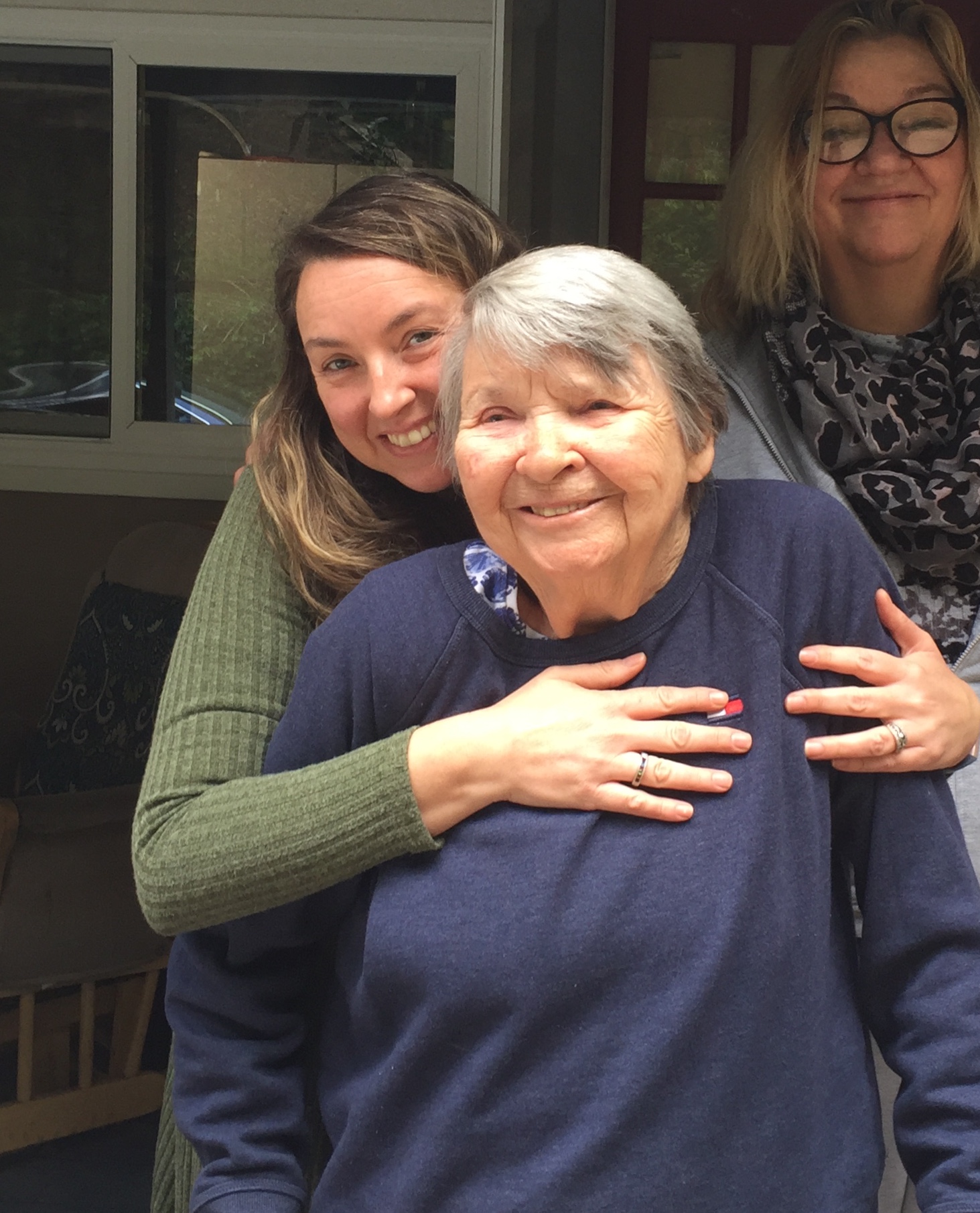Nanci Denmark, Kind Way co-founder, with her mother.